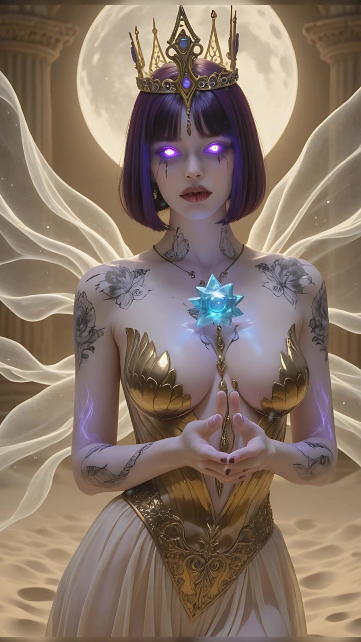 LustRender: Lustrender moon witch sorceress slideshow - radiance de la estrella etérica