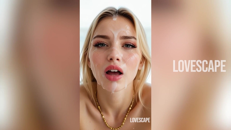 Lovescape: Solo złośliwiec zamienia się w podwójne obciąganie: Blondynka ssie BBC...