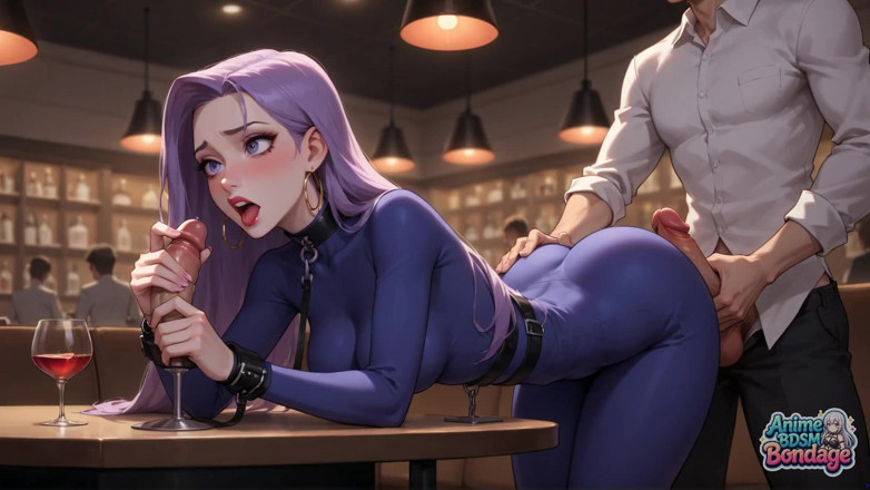 Anime BDSM Bondage: बाउंड डिलाइट ट्रिपल स्ट्रैप-ऑन दूध फुहार छोड़ने वाली वेश्या xxx!