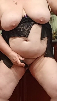 Wife Masturbates with Toys in the Kitchen