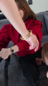 My Good Friends, Big Stepmother and Her Extra Skinny Stepdaughter Hard Fucking My Ass and Mouth in Double Penetration!