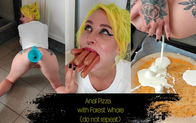 Forest-Whore: Anal pizza com prostituta da floresta