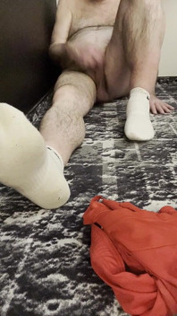 Entrenador Karl Calcetines blancos y bolas desnudas [5834]