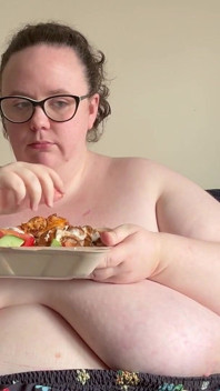 Saturday Night Takeaway Eating BBW SSBBW Second Part