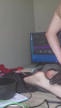 Bubble Butt Boy Turns His Belly Into a Ball