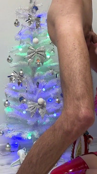 Santa's dziwka Boże Narodzenie Głębokie gardło kneblowanie
