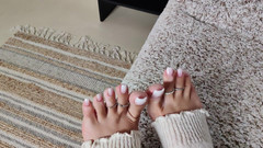 Goddess Lena: 순수한 발가락 게임!