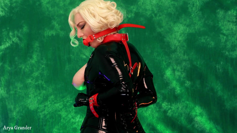 Arya Grander: Bondage Gag, MILF in Latex Free Porn Video