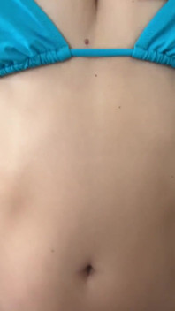 Lotion on Tight Body and Tits in a Bikini