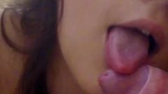 Sexy Teen Suck Mature Cock and Play with Cock Head