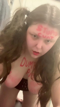 Shaking Udders Dumb Fat Pig Humiliation