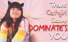 Trans Catgirl slaaf domineert je!