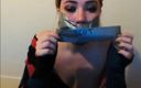 Selfgags classic: Sock-Stifled Gag Slut!