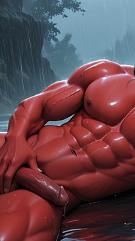 Demoniczny incubus solo powolne głaskanie z ciężkim wyciekiem