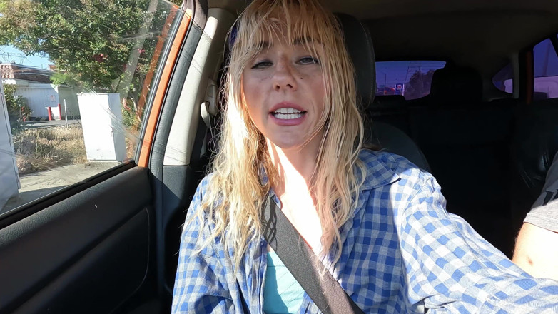 Savmoolah: Petite Blonde Deepthroats Cock in Public Parking Lot