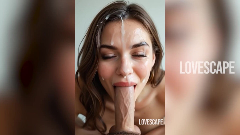 Lovescape: Intense Oral Session: Gagging, and Final Sticky Facial Reward