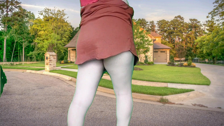 Kitty_Cross: Sissy Dziwka Mini skórzana kurtka i mini skórzana spódnica Crossdresser