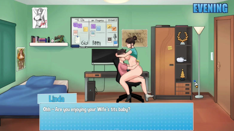 NSFWOtaku: Hentai-spiel - hausaufgaben - vierer mit den damen