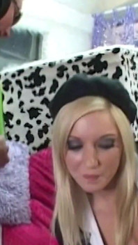 A Blonde Cutie Gets Stopped on the Street and Fucked with the Ice Cream Guy.