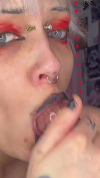 Mamada de novio cumpleaños descuidado, garganta profunda, lápiz labial