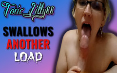 ToxicLilly88: ToxicLilly88 swallows another load