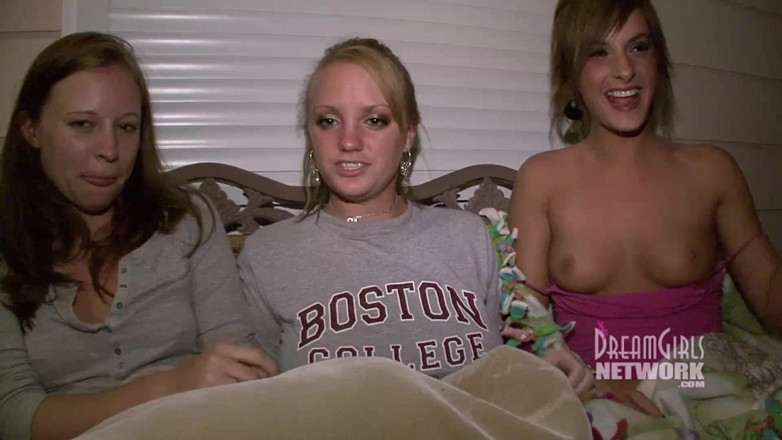 Dream Girls: Home video catches party girls showing tits