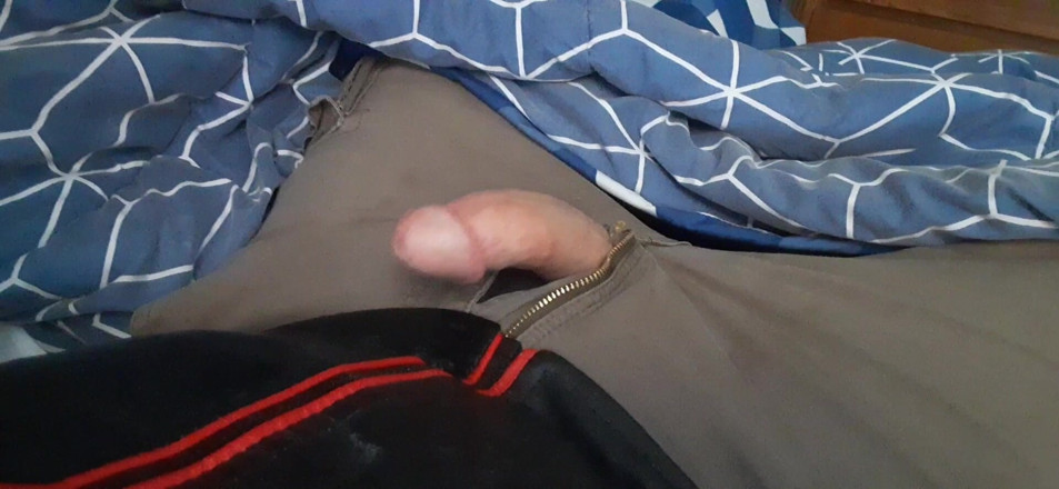 Rusty Sunnybrook: Edging in Red and Black Leather Jacket