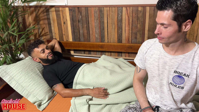 CuckoldHouse: Naughty Girl Wakes up Her Cuckolded Boyfriend for a Threesome...