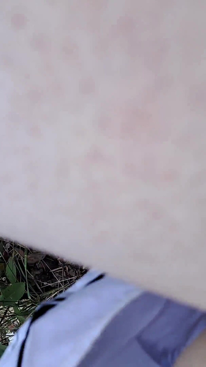 Miss Squirting: Latina Naked Outdoors Fucks Stranger with Cock Sleeve Forest