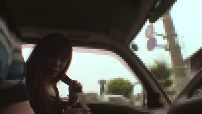 Asian Mature Climax: Sexy asian milf is having an interview in the car