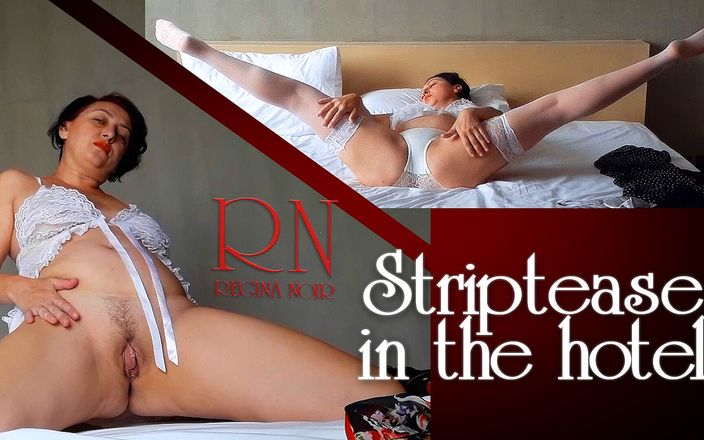 Regina Noir: Regina noir flexible lady in nylon and satin lingerie hot...