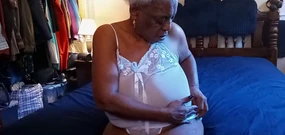 Freaky Og Looking Fine in White Pantyhose