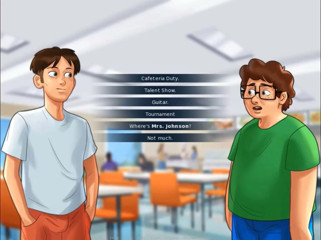 Cartoon Play: Summertime saga parte 206 - tette piccole capelli blu