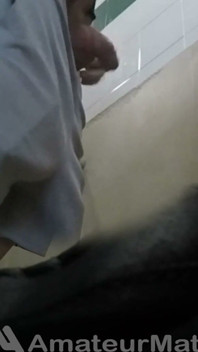 Amateur Str8 Boy Caught Peeing at Public Toilet Urinal