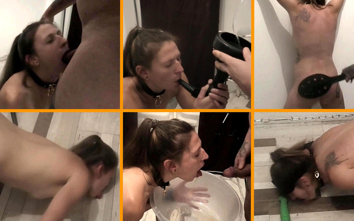 FuckSlave: Addestramento di piscio e sculacciata per lo schiavo