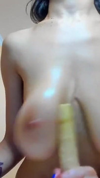 Heiße Myla_angel eingeölte titten hüpfen, Dildo-tittenfick!