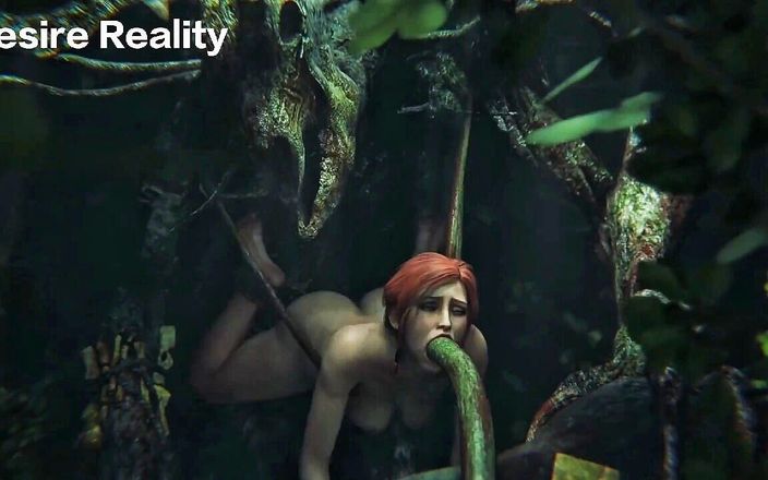 Kn indian: Fată se fute cu sunet de copac monstru cu animație