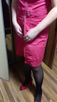 My Slut Shows Me Her New Dress