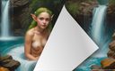 AI Girls: 42 belle ragazze adolescenti nude nello stagno d&amp;#039;acqua ai immagini...