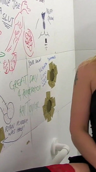 Blonde MILF Wife Cum Slut Roxy Mae in Hot Amateur Gloryhole Gangbang