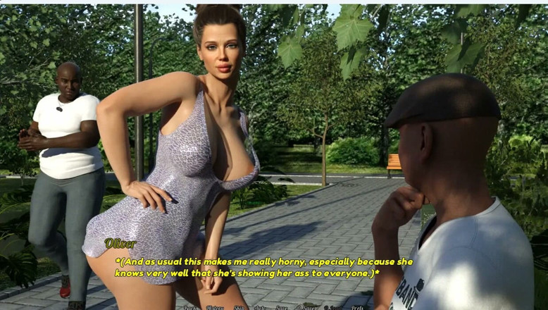 XXX Games Bunk: Ідеальна домогосподарка - геймплей - рольова гра - дружина мастурбує старому перед жебраком