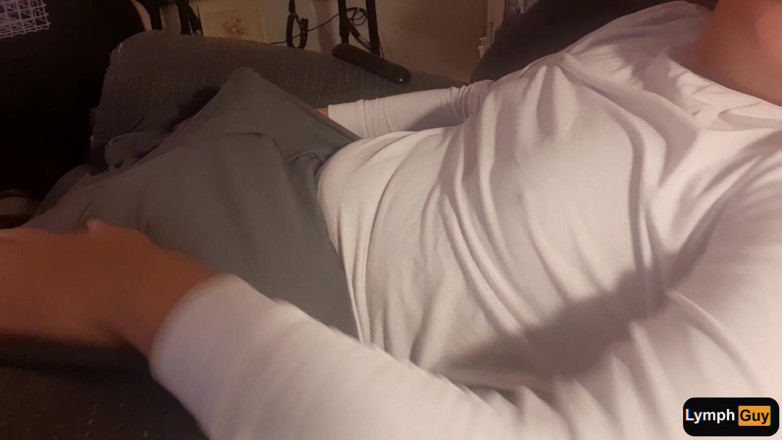 Lymph Guy: Playing with My Nipples Makes Me Horny