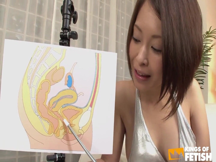 Pure Japanese adult video ( JAV): Awek Jepun memancut mani dan kencing semasa seorang lelaki menganalisis...