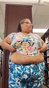 Flashing My Tits at the Library!