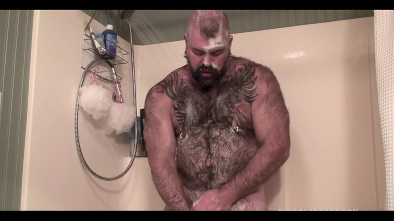 Will Angell: Stroking daddy Bear लंड