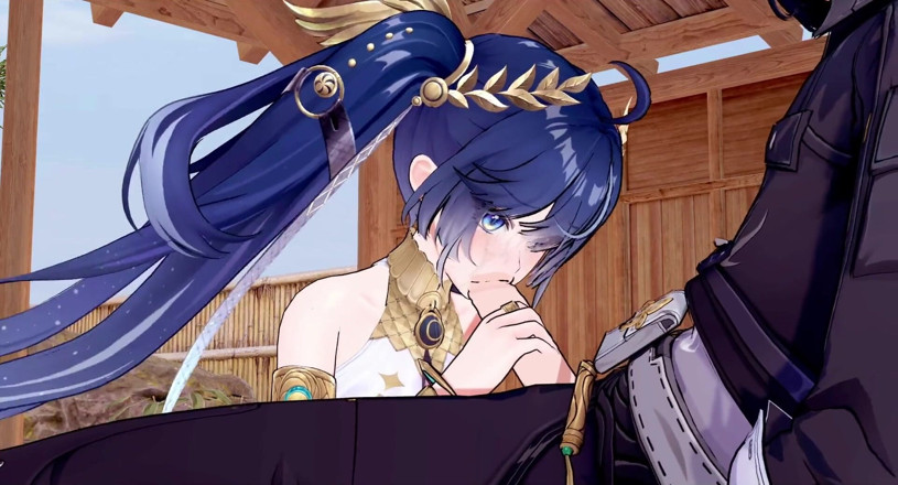Tomu aisuman: [wuthering Waves] Inuo X Rover: Steamy Hot Spring Sex Amidst...
