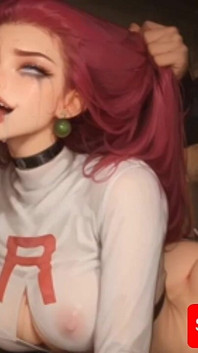 Jessie Pokemon Team raket rosa långhårig flicka blir av BBC -sammanställning