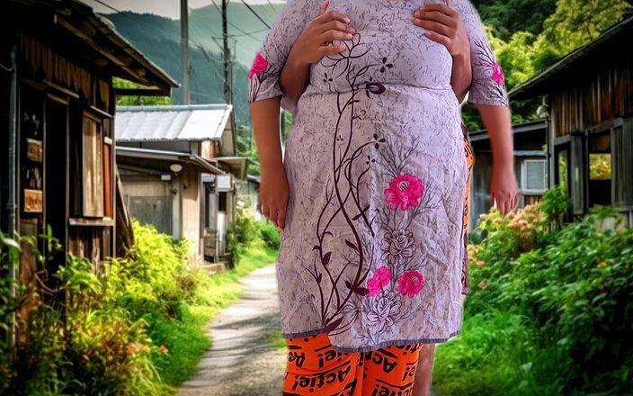Aria Mia: 我饥渴的继母想要和我做爱，然后在房子附近的乡村道路上铺上毯子并操逼取悦她 - 户外丛林性爱