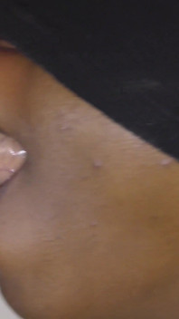 Ebony Blows Big White Cock and Swallow Sperm