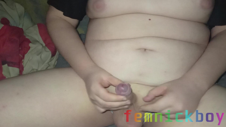 femnickboy: Tlusťošský honí svého legračního malého ptáka a překypuje velkou lahodnou...